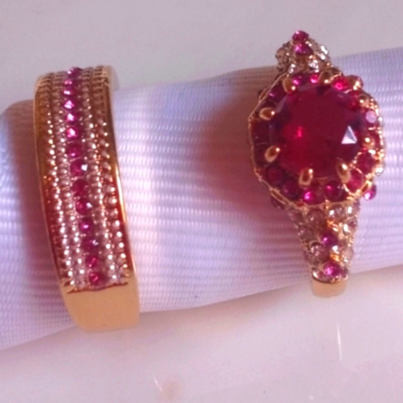 Generic Jewelry - Sapphire rings size 10 (lab created) set